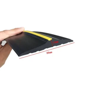 1 Meter Eco-Friendly Rubber Cable Protector Garage Door Bottom Water- and Dustproof Threshold Seal with Cutting Service