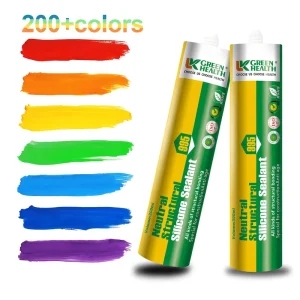 100% Neutral Clear Silicone Sealant 280ml Waterproof Mildew-Resistant for RV Roofs Woodworking and Construction