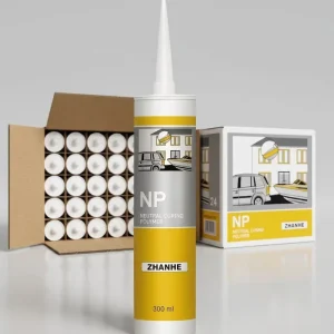 100% Neutral Clear Silicone Sealant 280ml Waterproof and Mildew-Resistant for RV Roof Woodworking Construction