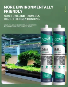 100% Silicone Adhesive Sealant Manufacturer Clear Acetoxy Acidic General Purpose for Glass