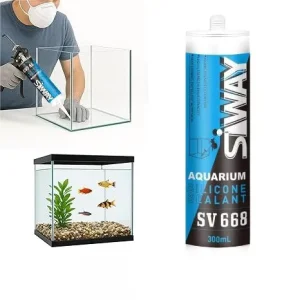 100% Silicone Non-Toxic Aquarium Sealant 310ml for Fish Tanks