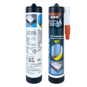1077 Silicone Mildew Proof Anti Mold Waterproof Filling Sealant for Bathroom Kitchen Window