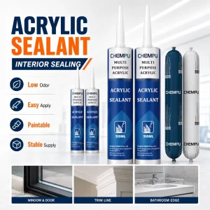 1K Fast-Drying Paintable Acrylic Sealant for Exterior Wall Cracks