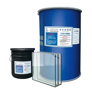 2-Component Silicone Rubber Adhesive for Expansion Joints Windows and Facades Glass Aluminum and Steel