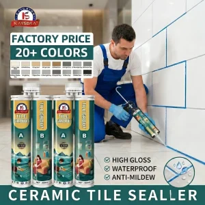 20 Colors High-Gloss Double-Component Epoxy Tile Grout Waterproof Anti-Mildew Non-Shrinking Ceramic Tile Sealer