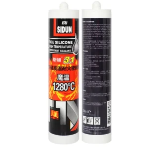 High Temperature Fireproof White Liquid Silicone Sealant Flame Retardant Construction Adhesive Waterproof for Woodworking