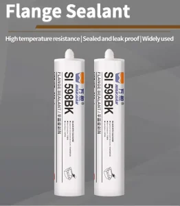 300 High Temp 6mm for Fill Oil Resistant Silicone Sealant for Automotive Industrial Engines 300ml SI598BK Black Silicone