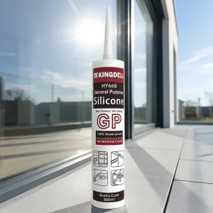 300ml Acetic Silicone Sealant for Window Frame Door Frame Glass Sealing Construction & Transportation Use