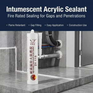 300ml Fire-Rated Gap Sealant for Construction Joints, Cable Penetrations, and Pipe Openings