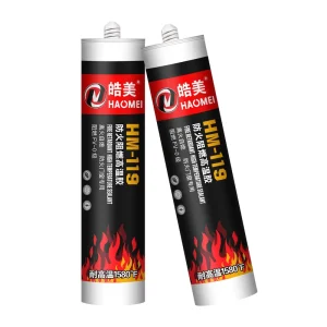 300ml HM-119 Weatherproof Silicone Sealant for Fire Windows and Doors and Transportation