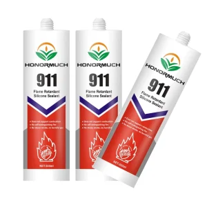300ml High Temperature RTV Silicone Sealant Adhesive Firestop Weatherproof for Construction