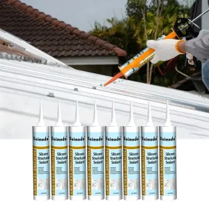 300ml Neutral-Cure Silicone Sealant for Construction, Woodworking, and Packing, Waterproof, High Bonding Strength
