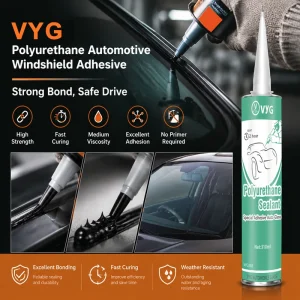 310ml High-Strength Waterproof Car Polyurethane PU Sealant For Vehicle Windshield And Auto Glass Repair