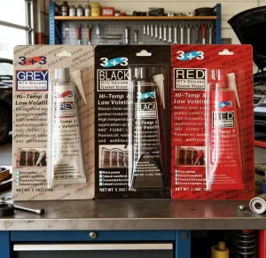 3+3 High Temp RTV Silicone Gasket Maker Sealant Black Color Adhesive Glue for Bonding&repair of Automotive Parts