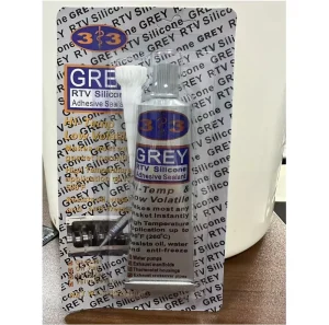 3+3 High-Temperature Grey RTV Silicone Gasket Maker Low-Volatile Epoxy Adhesive Sealant for Leather Bonding and Packing