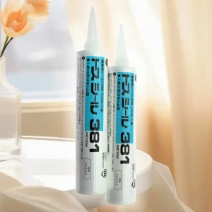 381 Neutral Silicone Sealant, Black, Fast-Drying and Antifungal, for Construction and Prefabricated Housing