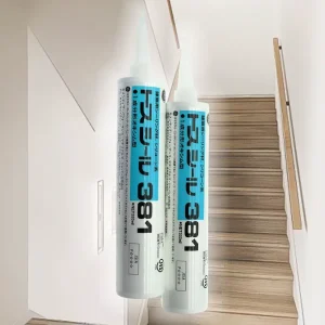 381 One-Part Neutral-Cure Silicone Sealant, Fast-Drying, Aluminum Gray, 333ml Cartridge