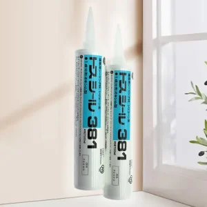 381 Weather-Resistant Neutral Silicone Sealant Cartridge, 333 ml, for Glass and Metal Interior Waterproofing