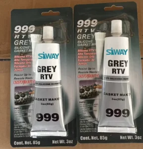 3oz 85g Red, Grey, and Black RTV 999 High Temperature Gasket Maker Silicone Sealant