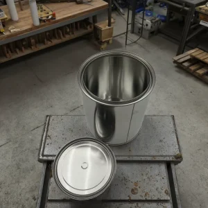 4L Customizable Round Empty Paint Tin Container for Paint, Glue, Engine Oil, and Chemicals
