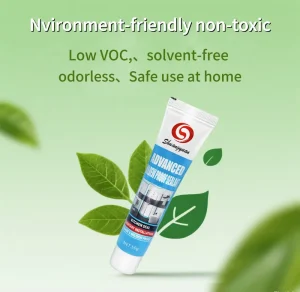 50g White Silicone Sealant Adhesive, Anti-Mold, for Construction, Bathrooms, Canopies, Glass and Tile Repair
