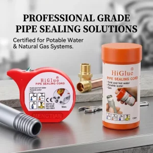 50m 160m Pipe Sealing Cord Model 55 Plumbing Thread Seal Rope Replace PTFE Tape for Natural Gas Potable Water