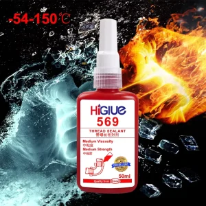 50ml 569 Hydraulic Pipe Thread Sealant Vibration Resistant Removable Plumbing Sealant