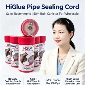 55 Polyamide Nylon Thread Sealing Cord with PTFE Paste for Tap Water, Fire Protection and Natural Gas Pipelines