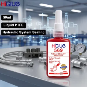 569 Anaerobic Pipe Thread Sealant Hydraulic and Pneumatic Medium Strength Removable 50ml