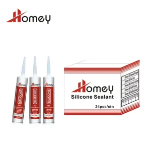 650 Acid 280ml Tube Clear White Silicone Sealant for Construction