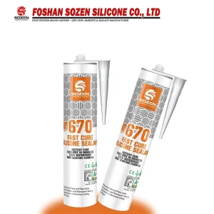 670 Quick-dry Acid Silicone Sealant 100% Waterproof With Manufacturer for Traditional Glazing and Glass