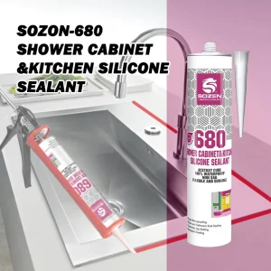 680 Waterproof Silicone Sealant Strong Adhesion Silicon Caulk for Shower Cabinet Kitchen Bathroom Sealing