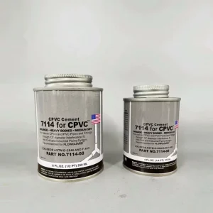 7117 CPVC Grey Cement Glue Quick-Curing PVC Resin Adhesive for PVC Pipe Jointing 2-32oz