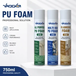 750ml Exterior Roofing Windows Wall Heat Insulation Spray PU Expanding Mousse Foam Insulation Fireproof Polyurethane Foam