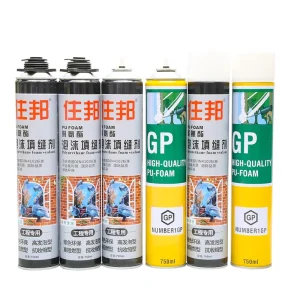 750ml Polyurethane Foam Fire Retardant Structural Adhesive Sealant for Construction Packing and for Filling Customized Packaging