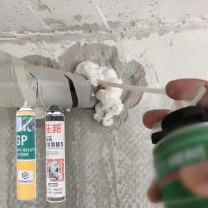 750ml White Gun Straw Spray Polyurethane One Component 300g Construction Adhesive Sealant Fire Retardant B1 Grade