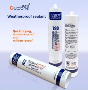 793 Neutral Acrylic Glass Sealant Mildew Proof UV Resistant for Kitchen Bathroom Toilet Window Joint Sealing