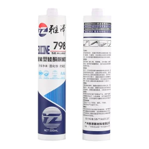 798 One-Component Neutral Silicone Sealant for Containers, Aluminum, Plastic Panels, and Stone