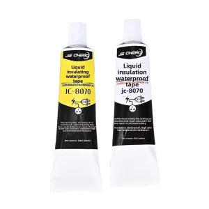 8070 Silicone Liquid Insulating Waterproof Tape for Wire Connectors, Circuit Boards, and Wiring, Black or White