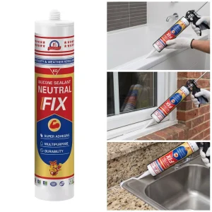 9900 Neutral Silicone Waterproof Sealant for Roof and Wall Cracks Outdoor Use Heat Resistant UV Resistant Fast Curing