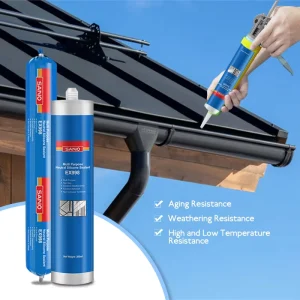 998 Clear White Weatherproof Neutral Silicone Sealant Multi-Purpose UV-Curing Paste for Roof Adhesives and Seals