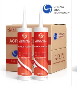 A100 Acrylic Strong Adhesion One Component Sealant Glass Caulking Waterproof Glue for Indoor Decoration Construction Packing Use