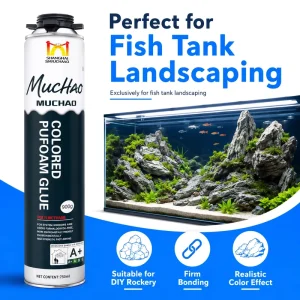 A14 750ml Colored Polyurethane Foam Sealant for Large Fish Tanks, Aquariums, and Rockeries