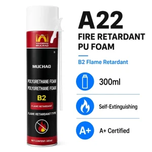 A22 300ML A+ Certified Single Component Fast Curing Polyurethane Foam Glue Fireproof PU Foam Sealant for Fire Stop Engineering