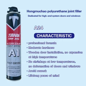 A24 900g 750ml Weather-Resistant Polyurethane Foam Glue Sealant for Wooden Doors Building and Home Decoration