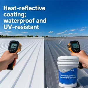AJIELIAN 10°C Cooling Power Energy Saving High Efficient Water Based Heat Reflective Roof Insulation Waterproof Coating
