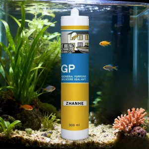 Acetate-Cured Acidic Silicone Adhesive, 280ml or 300ml, for Aquarium Glass