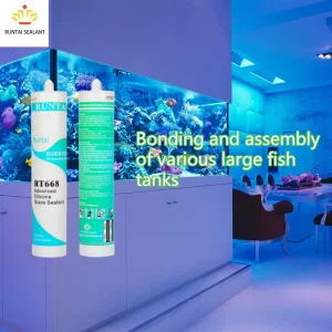 Acetic Acid GP Self-Adhesive High-Strength Glass Roof Silicone Sealant Transparent for Construction and Aquarium Use