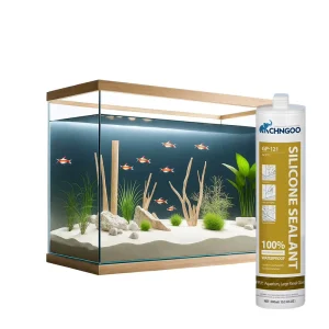 Acetic Aquarium Silicone Sealant Fast-Curing Strong-Adhesion for Fish Tanks, Glass, Kitchens, and Bathrooms