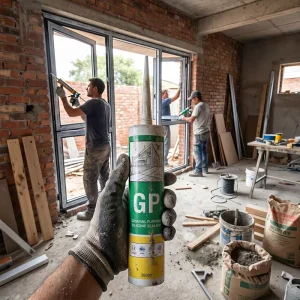 Acetic One-Component Silicone Sealant, Waterproof, for Bathroom, Kitchen, Sanitary Cabinets and Woodworking